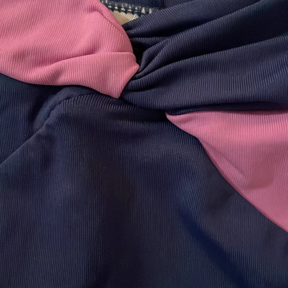 l*space Nancy Lee Bitsy Bikini Bottom XS Indigo & Rosebud‎